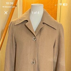 Vintage I. Magnin Classic Tan Camel Hair Women's Coat